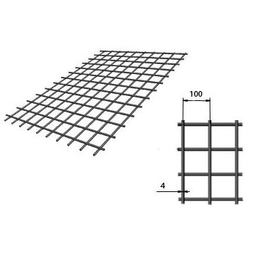 Сетка кладочная, сварная ячейка 120х120 (3,4мм) карта 1,5х2м