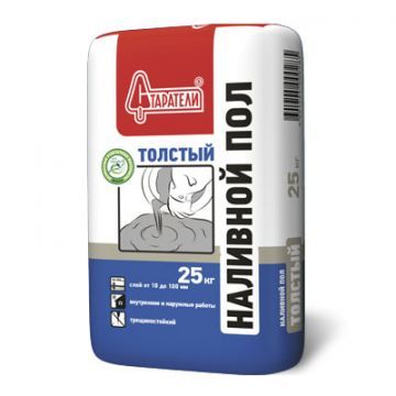 Наливной пол "Толстый" самонивелирующийся ГОСТ 31358 (от 30 до 80мм) 25кг
