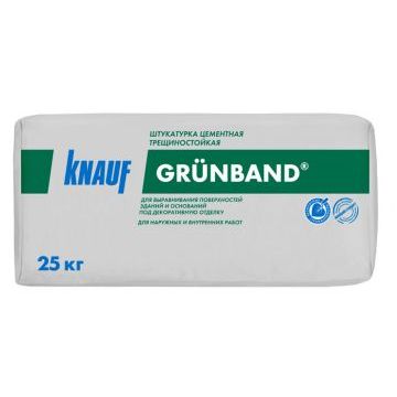 Штукатурка цементная Кнауф Грюнбанд теплоизоляционная 25кг (Grunband) 