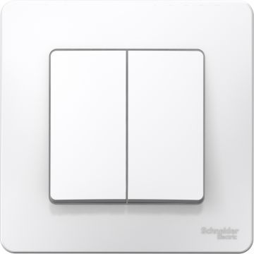Выключатель встраиваемый двухклавишный Schneider Electric Blanca BLNVS006501 (белый)