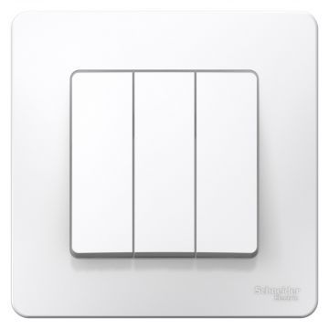 Выключатель встраиваемый трехклавишный Schneider Electric Blanca BLNVS100501 (белый)