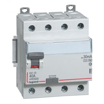 УЗО 4х-полюсное Legrand DX3 ВДТ AC-63/0.03, номинальный ток 63А