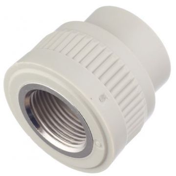 Муфта полипропиленовая комбинированная FV Plast, диаметр 25х3/4" (внутренняя резьба)