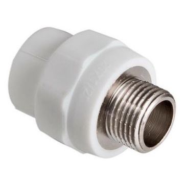Муфта полипропиленовая комбинированная Valtec, диаметр 20х3/4" (наружная резьба)