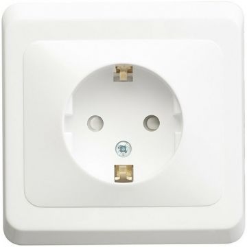 Розетка электрическая одноместная Schneider Electric Этюд PC16-004B (белая)