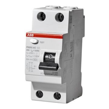УЗО 2х-полюсное ABB FH202 AC-40/0.1, номинальный ток 40А