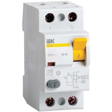 УЗО 2х-полюсное IEK ВД1-63 AC-100/0.03, номинальный ток 100А