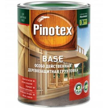 Грунтовка по дереву Pinotex Base (прозрачная), 1 л