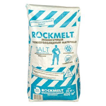 Противогололедный материал Rockmelt salt, 20кг	