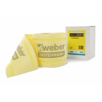 Лента гидроизоляционная Weber.Tec 828 ДБ 75, 10 м