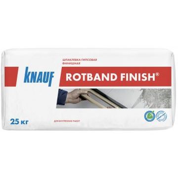 Шпатлевка гипсовая Кнауф / Knauf Ротбанд Финиш (белая), 25 кг