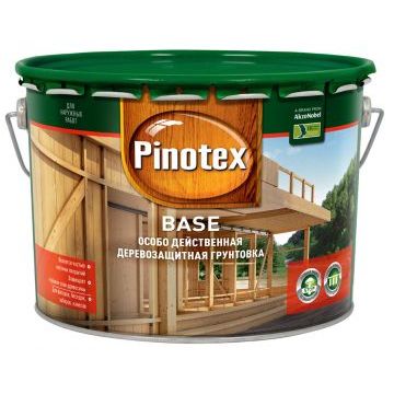 Грунтовка по дереву Pinotex Base (прозрачная), 2.7 л