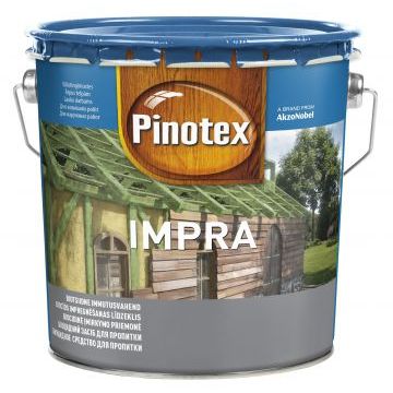 Грунт-пропитка по дереву Pinotex Impra (с зеленым индикатором окрашивания), 2.7 л