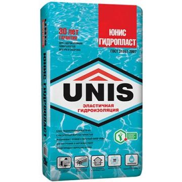 Обмазочная гидроизоляция Юнис / UNIS Гидропласт 20 кг