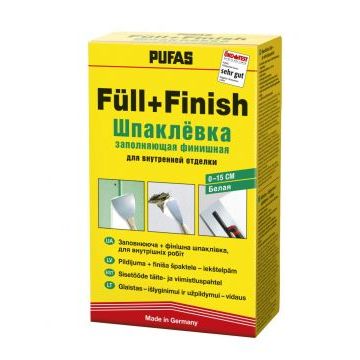 Шпаклевка финишная Full+Finish Pufas / Пуфас заполняющая 20 кг