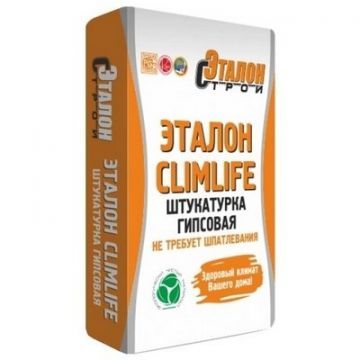 Штукатурка гипсовая Эталон ClimLife White, 30 кг
