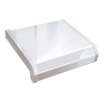 Белый матовый подоконник Lucido Bianco Premium 0,45х1м 